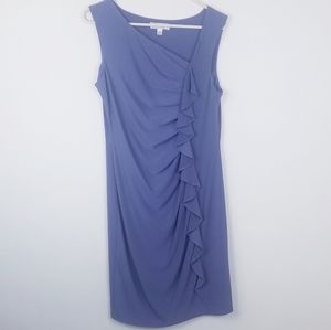 Dressbarn lavender/gray sleeveless dress